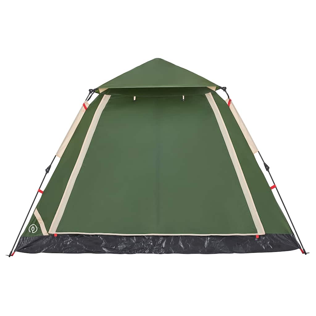 Tenda a Cupola da Campeggio 5 Persone Verde a Rilascio Rapido 4004146