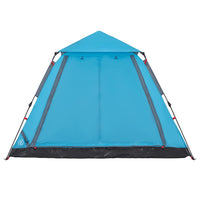 Tenda a Cupola da Campeggio 5 Persone Blu a Rilascio Rapido 4004147