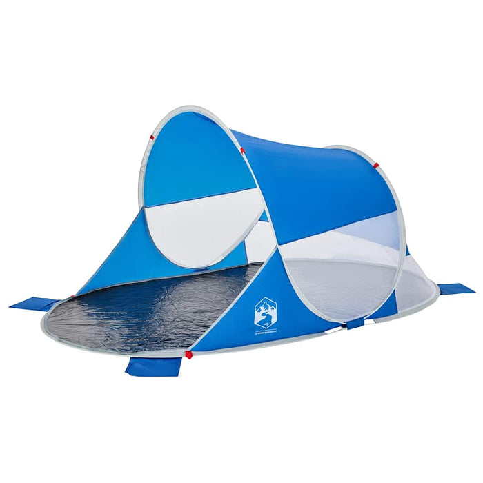 Tenda da Spiaggia Pop-Up Azzurra Impermeabile