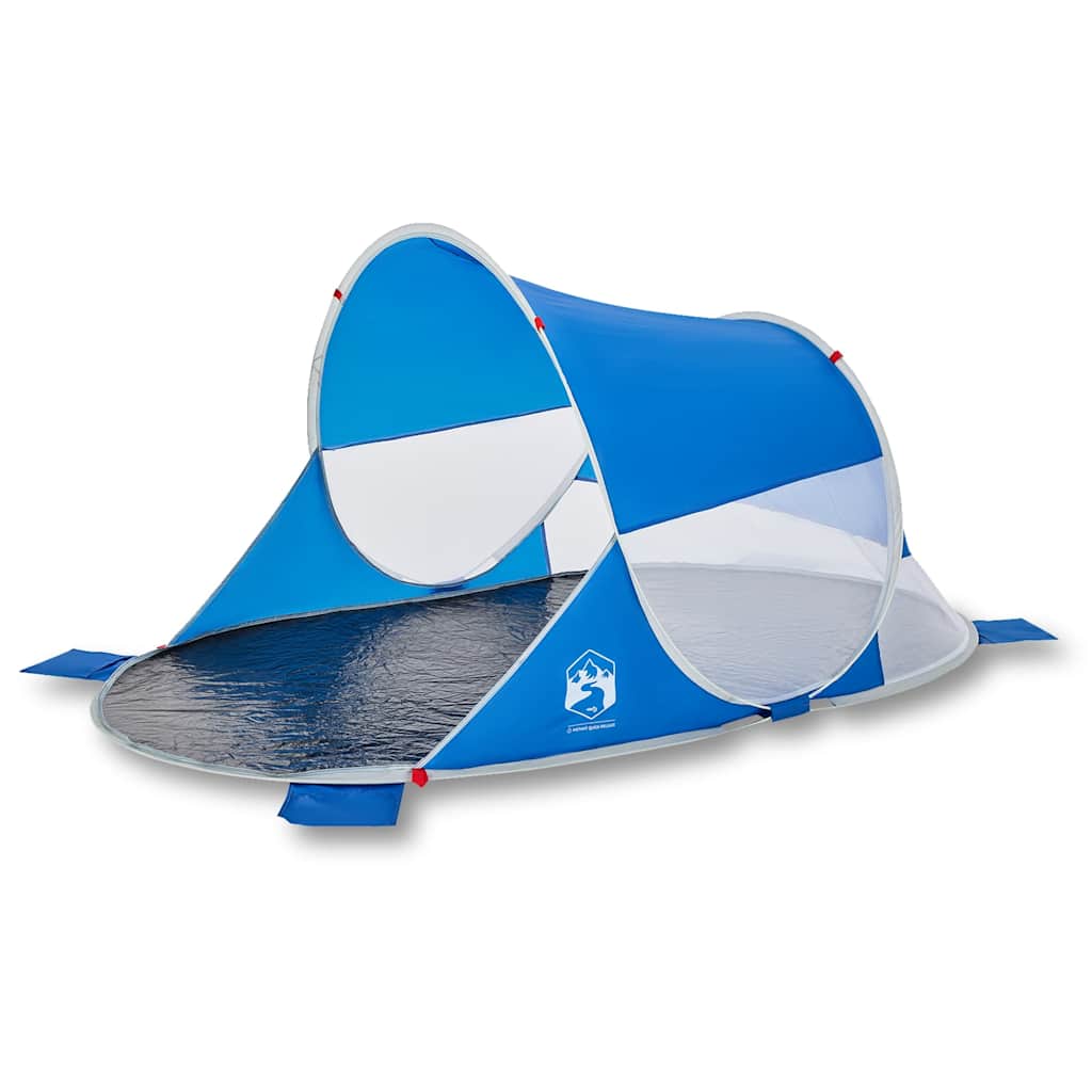 Tenda da Spiaggia Pop-Up Azzurra Impermeabile 4004149