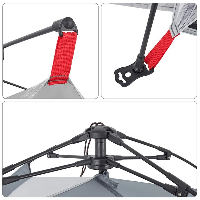 Tenda da Spiaggia Grigio Rilascio Rapido Impermeabile