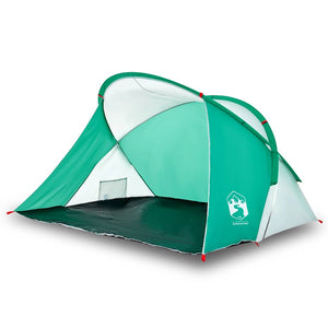 Tenda da Spiaggia 2 Persone Pop-Up Verde Mare Impermeabile 4004159
