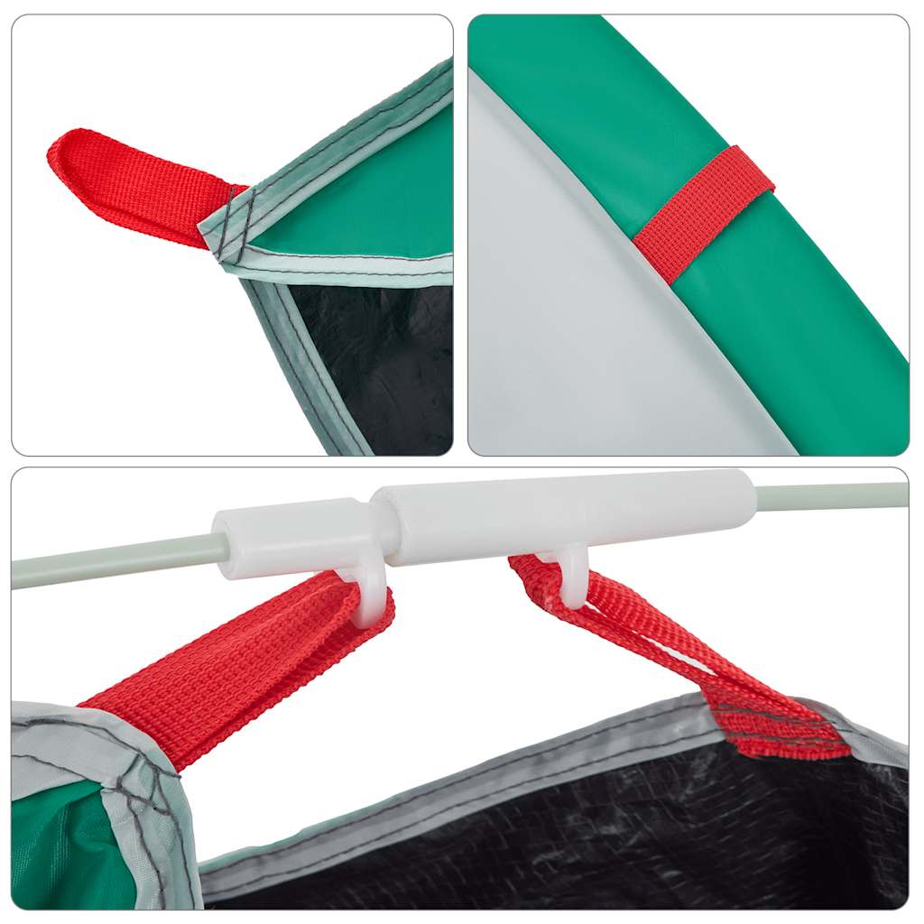 vidaXL Tenda da Spiaggia 2 Persone Pop-Up Verde Mare Impermeabile