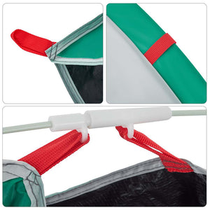 vidaXL Tenda da Spiaggia 2 Persone Pop-Up Verde Mare Impermeabile