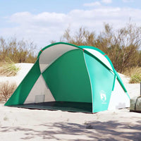 Tenda da Spiaggia 2 Persone Pop-Up Verde Mare Impermeabile 4004159