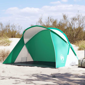 vidaXL Tenda da Spiaggia 2 Persone Pop-Up Verde Mare Impermeabile
