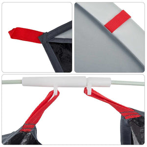 Tenda da Spiaggia 2 Persone Pop-Up Grigia Impermeabile