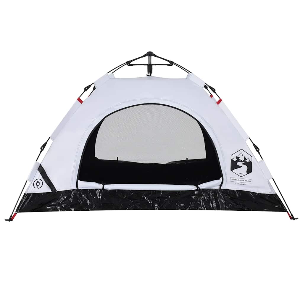 Tenda 2 Persone Bianca in Tessuto Oscurante a Rilascio Rapido 4004164