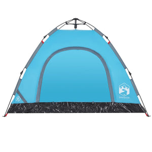 Tenda da Campeggio 3 Persone Blu a Rilascio Rapido 4004166