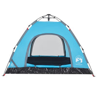 Tenda da Campeggio 3 Persone Blu a Rilascio Rapido 4004166