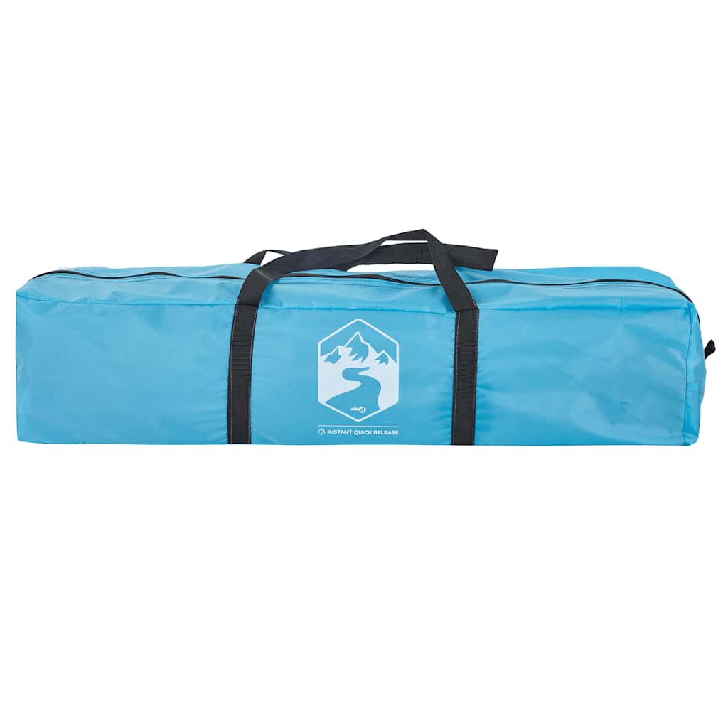 Tenda da Campeggio 3 Persone Blu a Rilascio Rapido