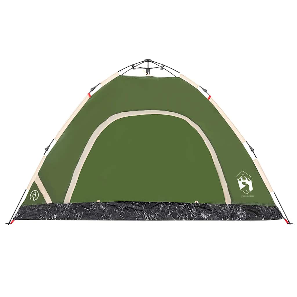 Tenda da Campeggio 4 Persone Verde a Rilascio Rapido 4004169