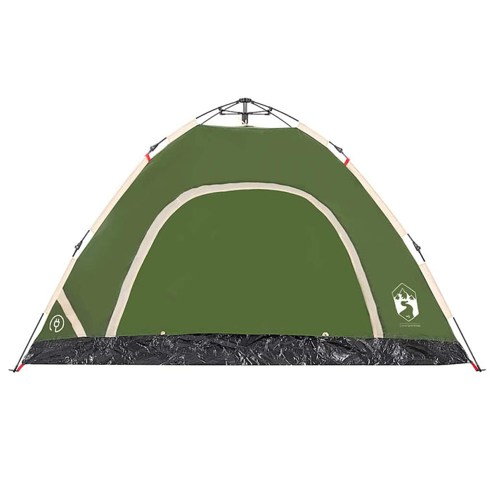 Tenda da Campeggio 4 Persone Verde a Rilascio Rapido 4004169