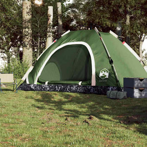 Tenda da Campeggio 5 Persone Verde a Rilascio Rapido 4004173