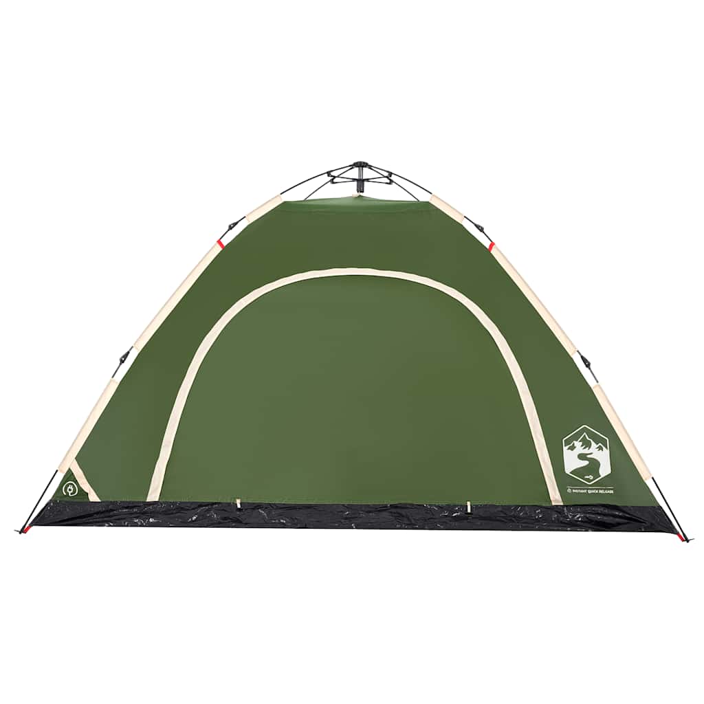Tenda da Campeggio 5 Persone Verde a Rilascio Rapido 4004173