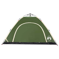 Tenda da Campeggio 5 Persone Verde a Rilascio Rapido 4004173