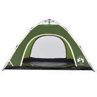 Tenda da Campeggio 5 Persone Verde a Rilascio Rapido 4004173