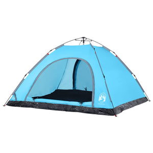 Tenda da Campeggio 5 Persone Blu a Rilascio Rapido 4004174