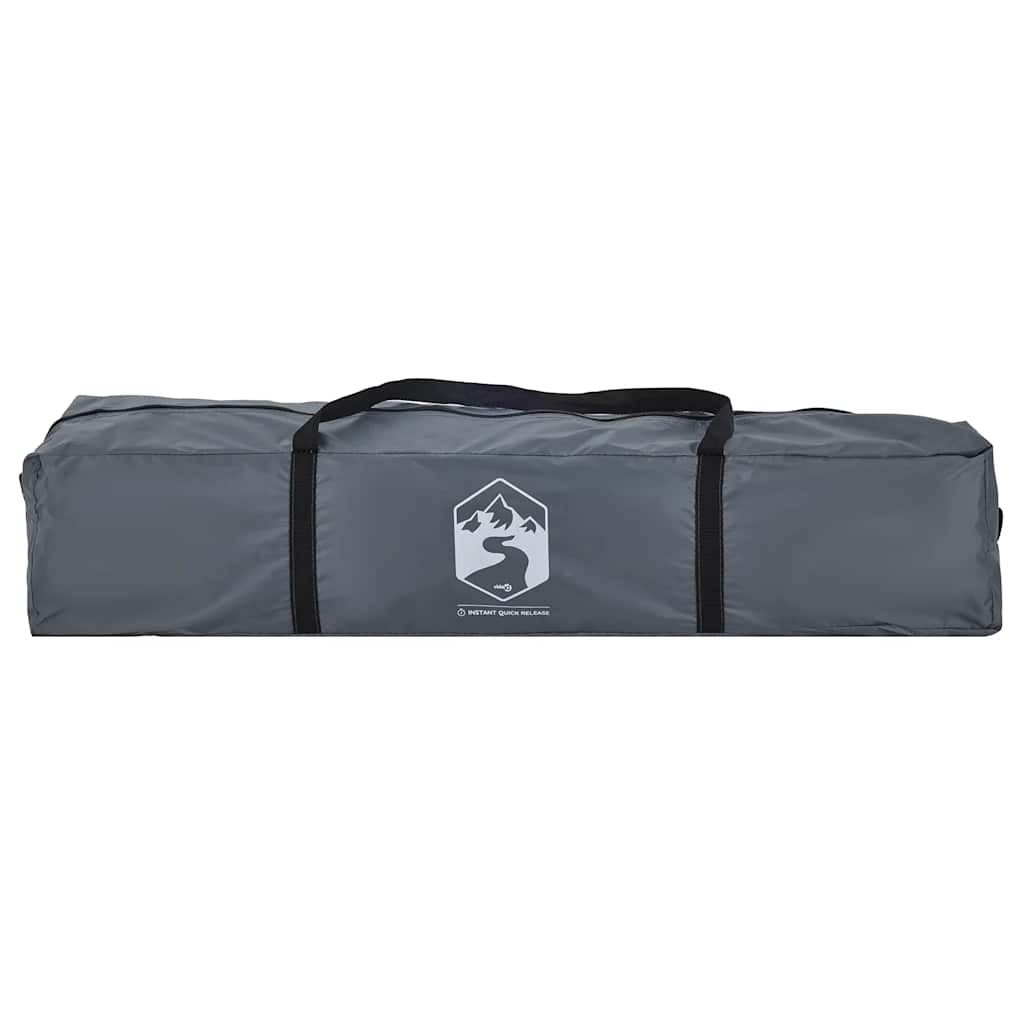 Tenda a Cupola 4 Persone Grigio e Arancione a Rilascio Rapido