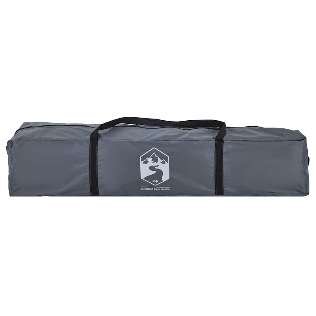 Tenda a Cupola 4 Persone Grigio e Arancione a Rilascio Rapido 4004183