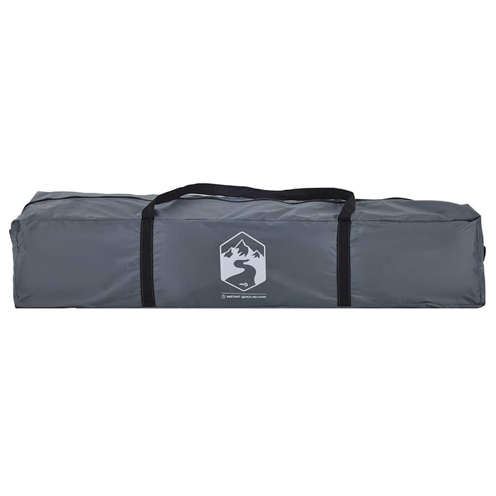 Tenda a Cupola 4 Persone Grigio e Arancione a Rilascio Rapido 4004183