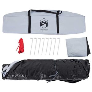 Tenda 4 Persone Bianca in Tessuto Oscurante a Rilascio Rapido