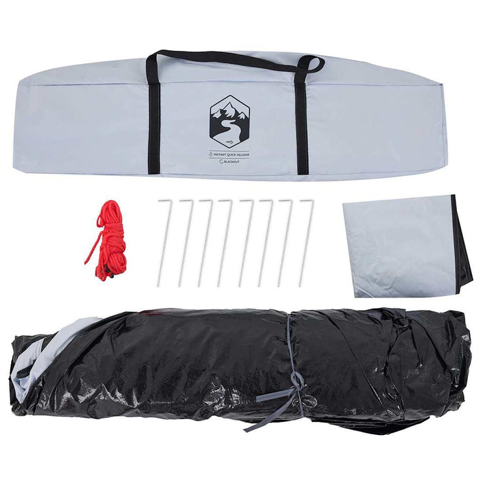 Tenda 4 Persone Bianca in Tessuto Oscurante a Rilascio Rapido