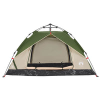 Tenda a Cupola da Campeggio 2 Persone Verde a Rilascio Rapido 4004189
