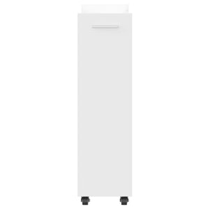 Mobile con Ruote Bianco 60x22x79 cm in Legno Multistrato 840415