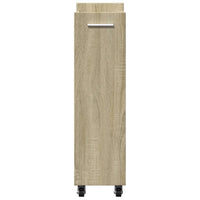 Mobile con Ruote Rovere Sonoma 60x22x79 cm in Legno Multistrato