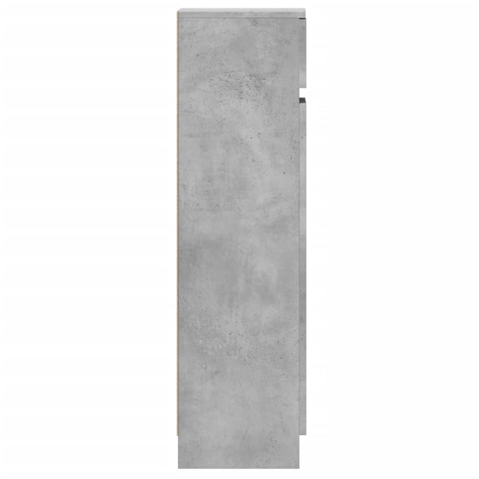 Scarpiera Grigio Cemento 100,5x28x100 cm in Legno Multistrato 840425