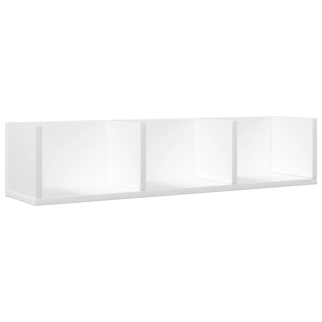 Armadietto a Muro Bianco 75x18x16,5 cm in Legno Multistrato 840429