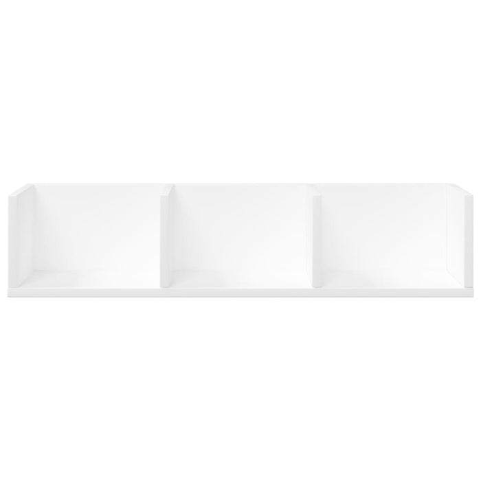 Armadietto a Muro Bianco 75x18x16,5 cm in Legno Multistrato 840429