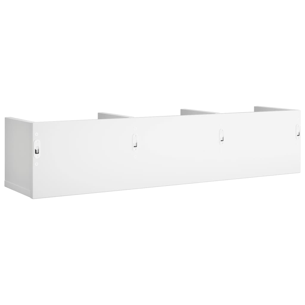 Armadietto a Muro Bianco 75x18x16,5 cm in Legno Multistrato 840429
