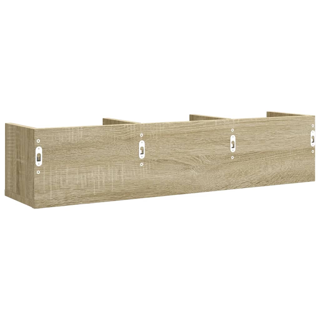 Armadietto a Muro Rovere Sonoma 75x18x16,5 cm Legno Multistrato 840433