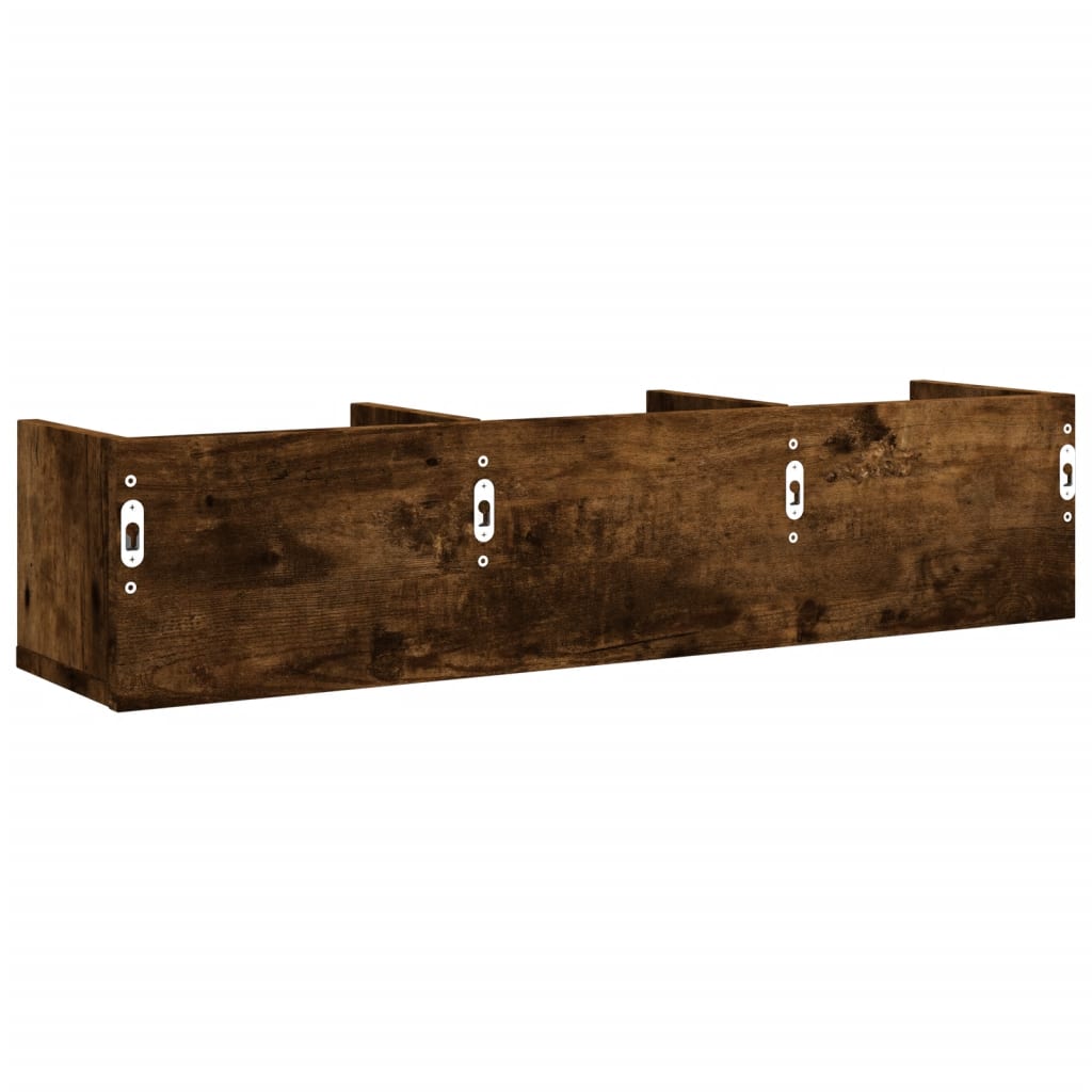 Armadietto a Muro Rovere Fumo 75x18x16,5cm in Legno Multistrato 840437