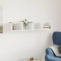 vidaXL Armadietto a Muro Bianco 99x18x16,5 cm in Legno Multistrato