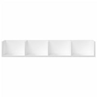 vidaXL Armadietto a Muro Bianco 99x18x16,5 cm in Legno Multistrato