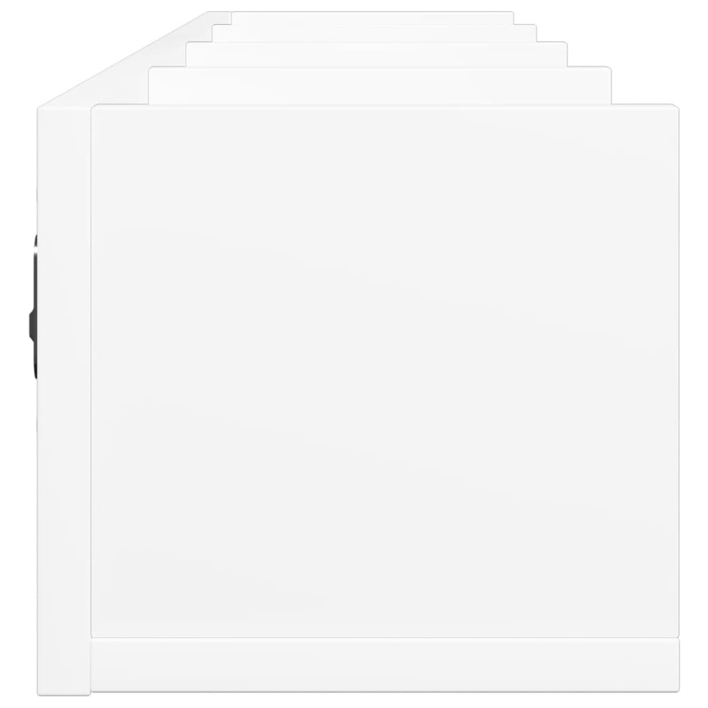 vidaXL Armadietto a Muro Bianco 99x18x16,5 cm in Legno Multistrato