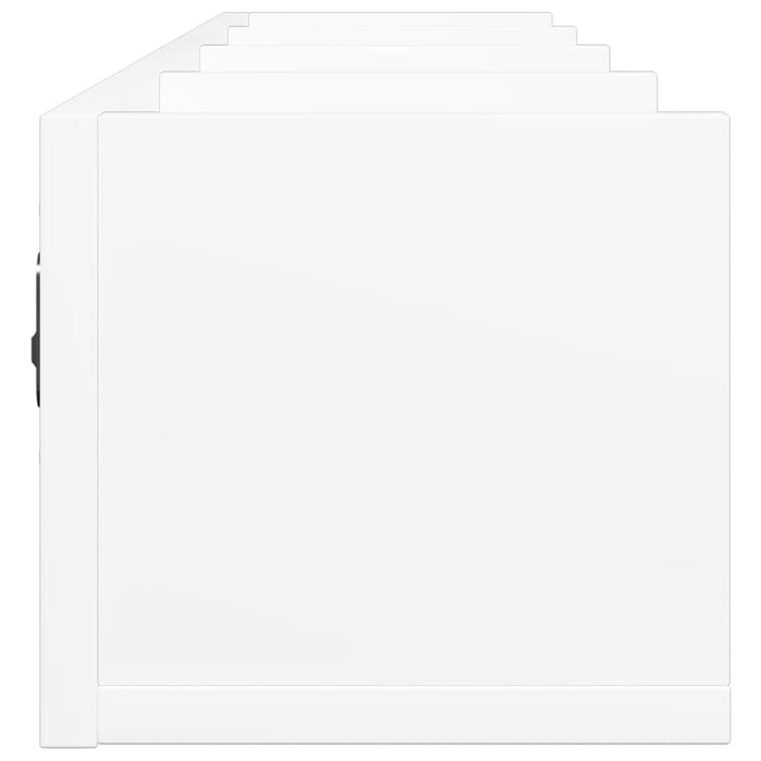 vidaXL Armadietto a Muro Bianco 99x18x16,5 cm in Legno Multistrato
