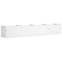 vidaXL Armadietto a Muro Bianco 99x18x16,5 cm in Legno Multistrato