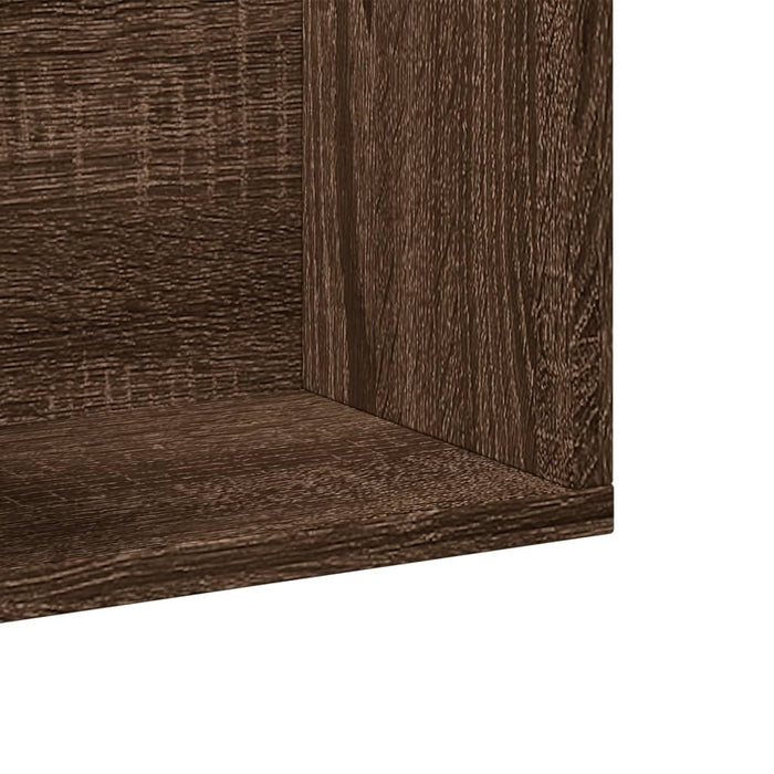 Mobili Parete 2 pz Rovere Marrone 99x18x16,5 cm in Multistrato 840456