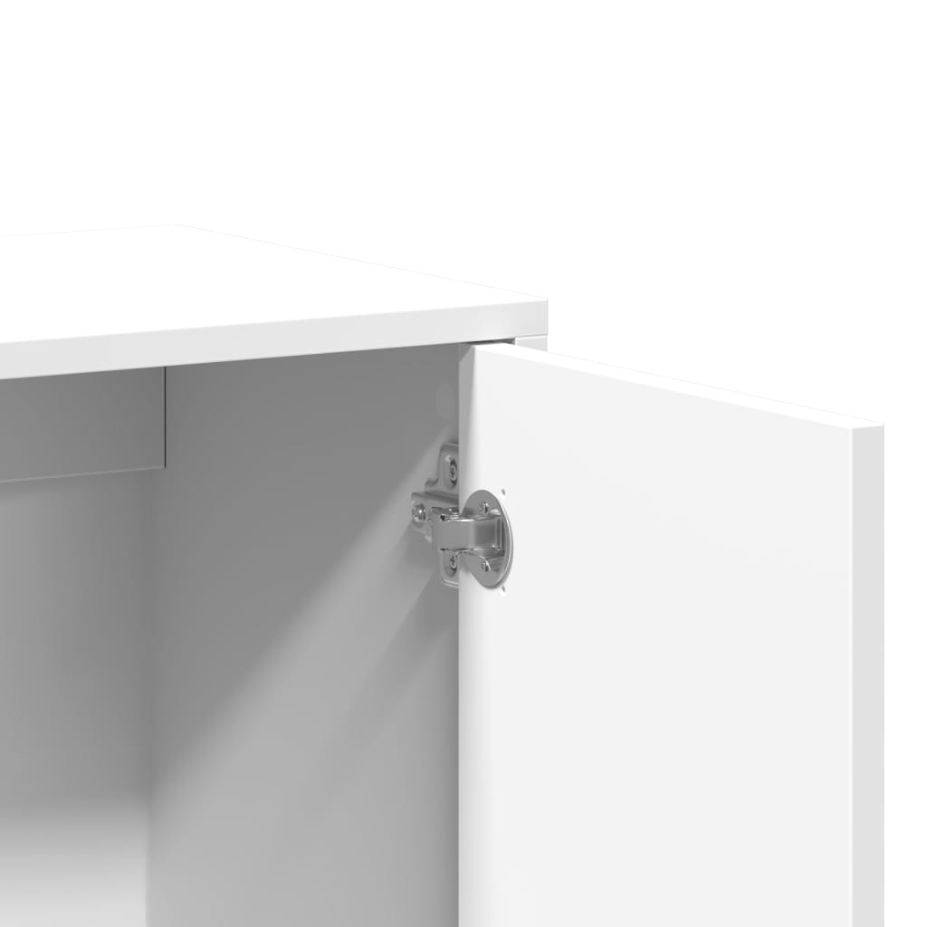 Credenza Bianco 60x31x70 cm in Legno Multistrato 840457