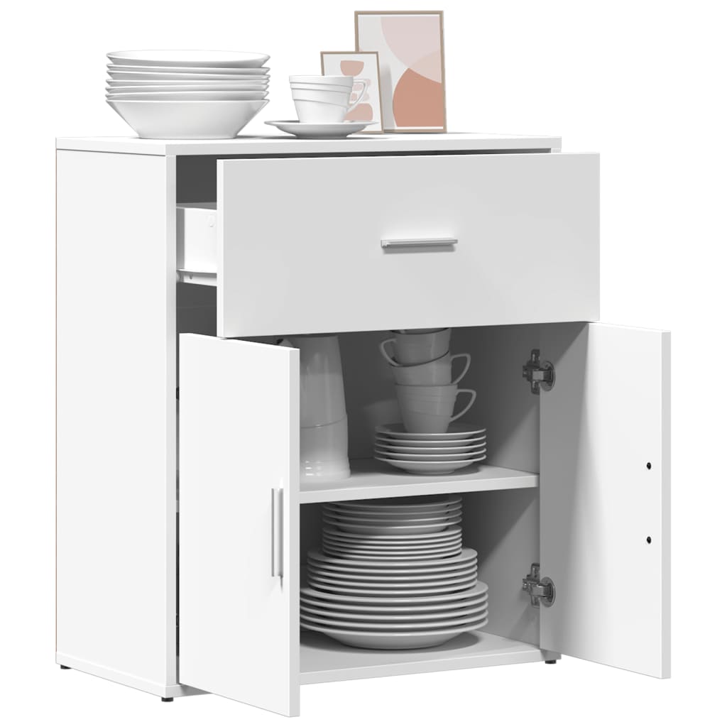 Credenza Bianco 60x31x70 cm in Legno Multistrato 840464