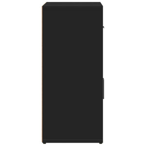 Credenza-Buffet-Armadio da cucina Nero 60x31x70 cm in Legno Multistrato 677346