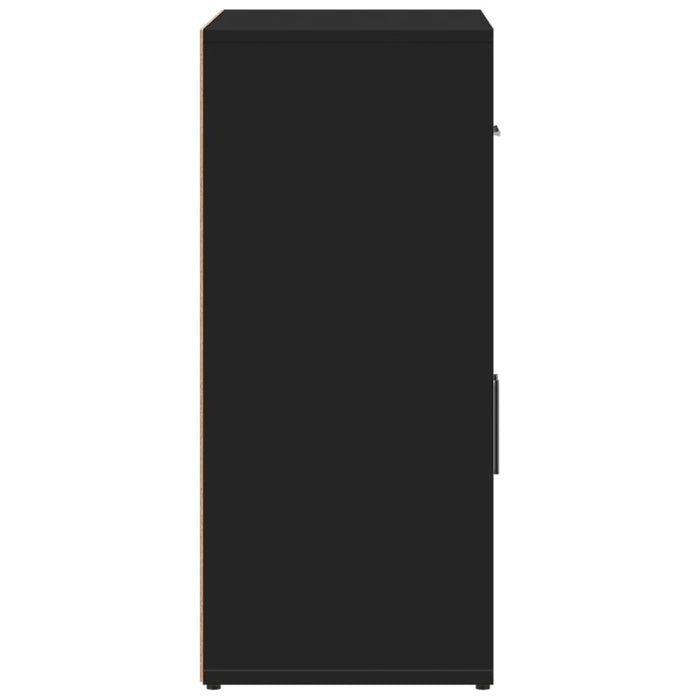 Credenza-Buffet-Armadio da cucina Nero 60x31x70 cm in Legno Multistrato 677346