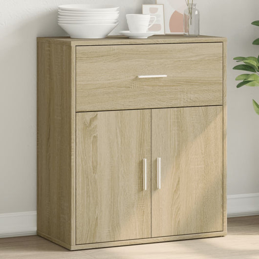 Credenza-Buffet-Armadio da cucina Rovere Sonoma 60x31x70 cm in Legno Multistrato 536591