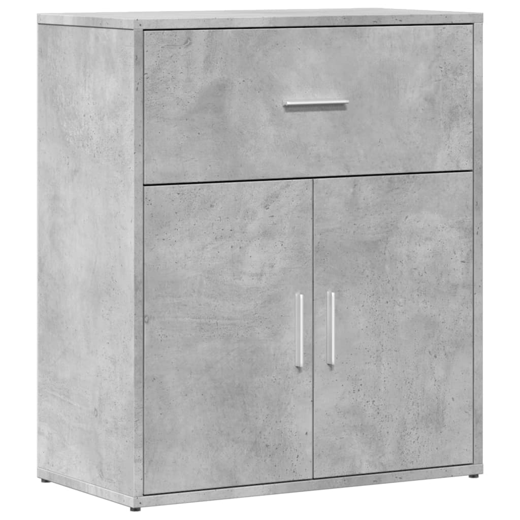 Credenza Grigio Cemento 60x31x70 cm in Legno Multistrato 840467