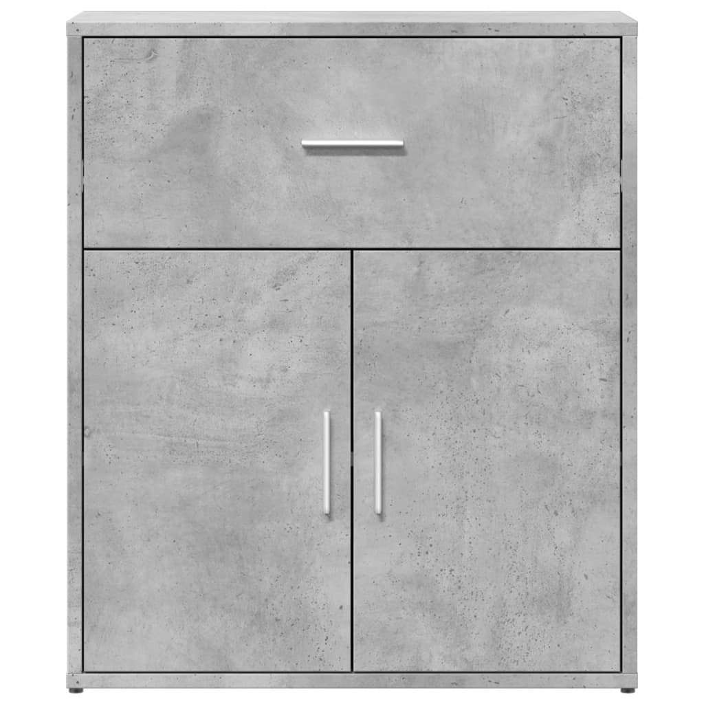 Credenza Grigio Cemento 60x31x70 cm in Legno Multistrato 840467