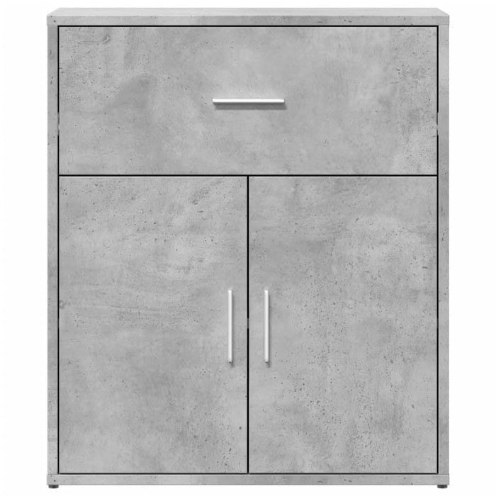 Credenza Grigio Cemento 60x31x70 cm in Legno Multistrato 840467